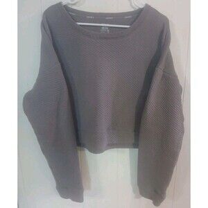 Jockey Pale Purple Cropped Sweater Women's XL Extra Soft